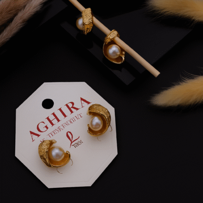 Pearl Stud Earrings | Elegant Korean-Inspired Design