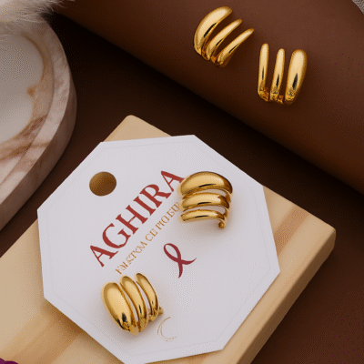 Italian Cuff Hoops – Bold Gold Modernity | Anti-Tarnish Finish